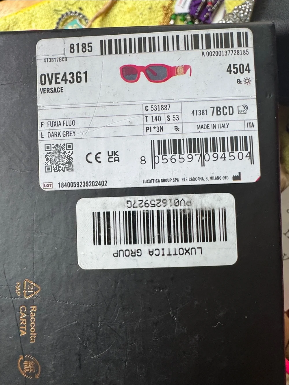 Versace medusa sunglasses